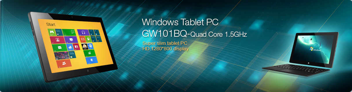 GW101BQ Quad Core Windows Tablet PC